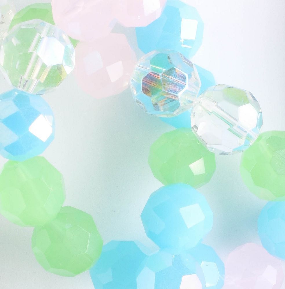 Chinese Crystal Rounds - 8" strand