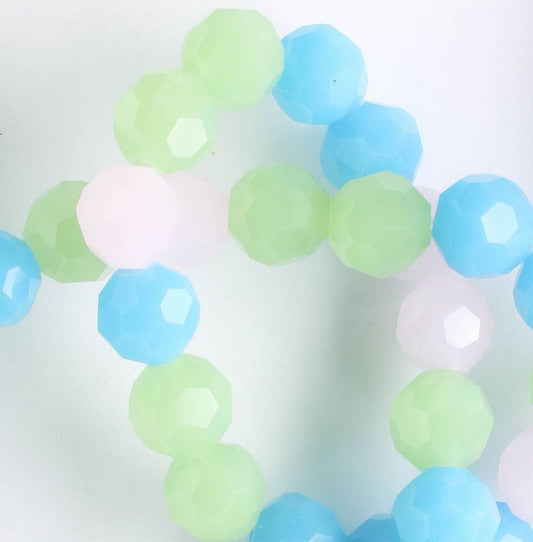 Chinese Crystal Rounds - 8" strand