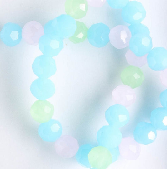 Chinese Crystal Rounds - 8" strand