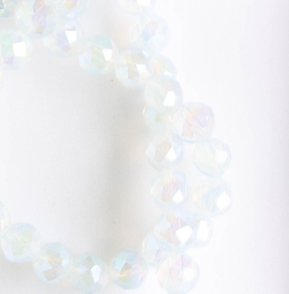 Chinese Crystal Rounds - 8" strand