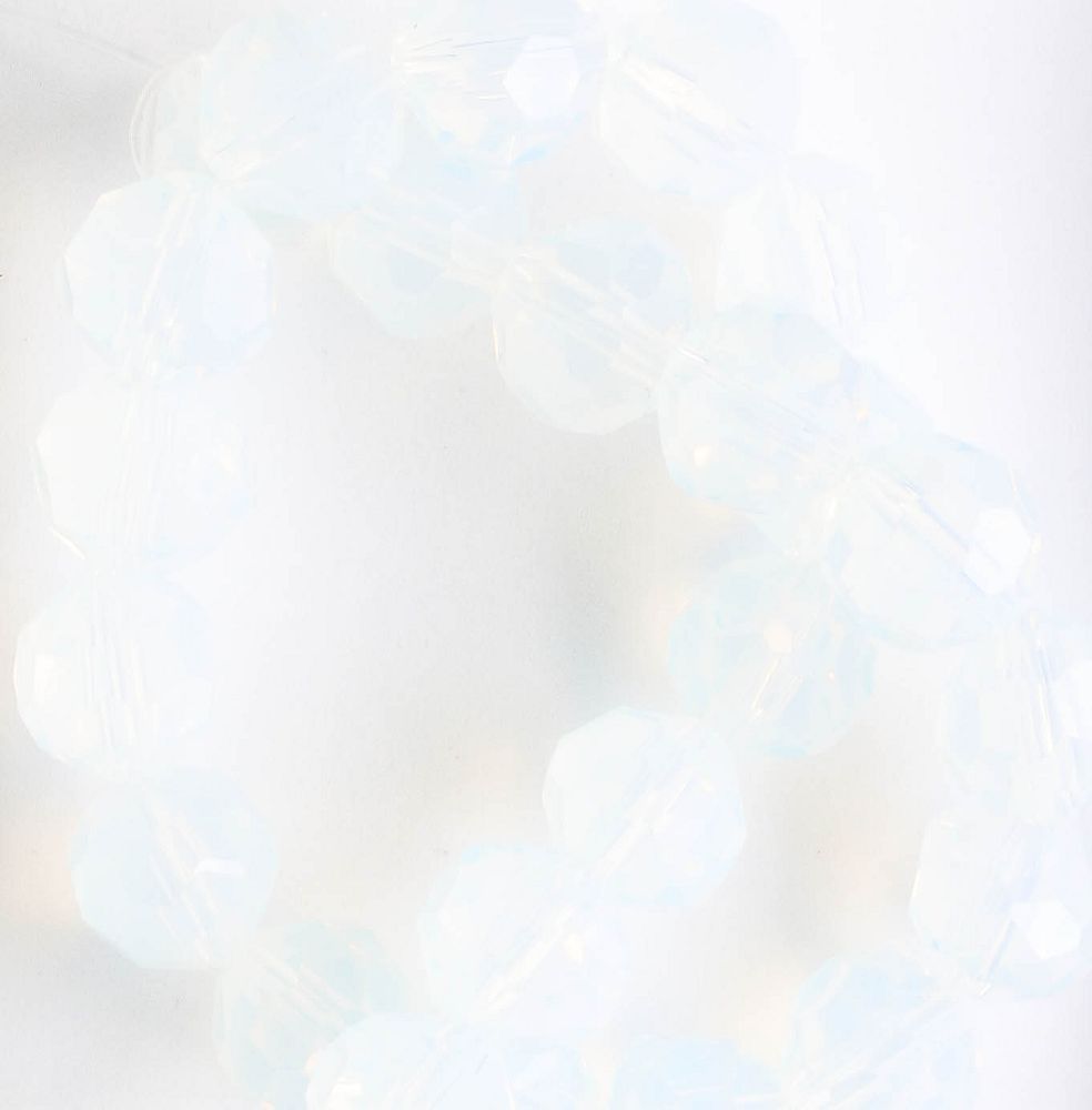 Chinese Crystal Rounds - 8" strand