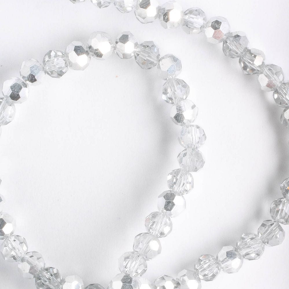 Chinese Crystal Rounds - 8" strand
