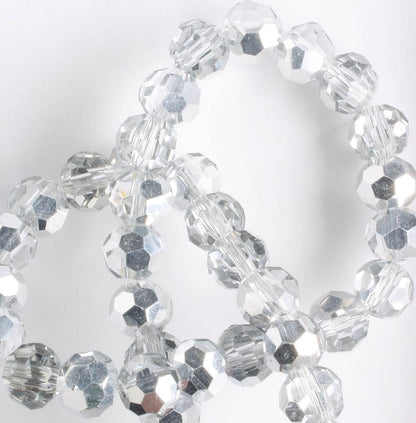 Chinese Crystal Rounds - 8" strand