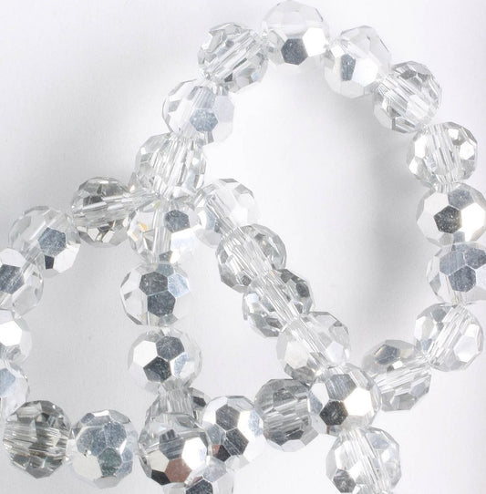 Chinese Crystal Rounds - 8" strand