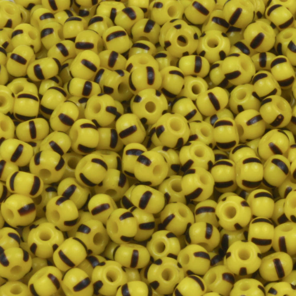 8/0 Yellow with Black Stripe - 10 grams