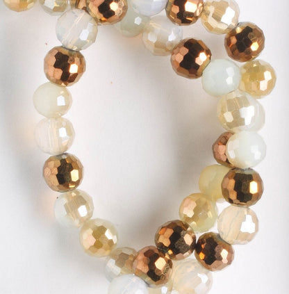Chinese Crystal Rounds - 8" strand