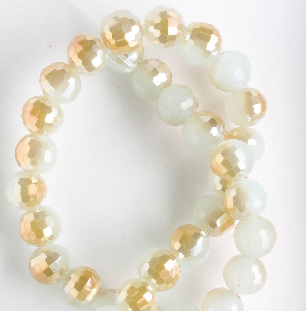 Chinese Crystal Rounds - 8" strand