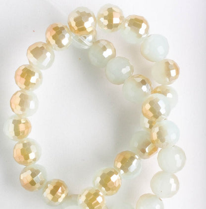 Chinese Crystal Rounds - 8" strand