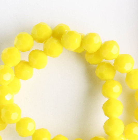 Chinese Crystal Rounds - 8" strand
