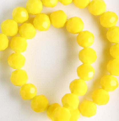Chinese Crystal Rounds - 8" strand