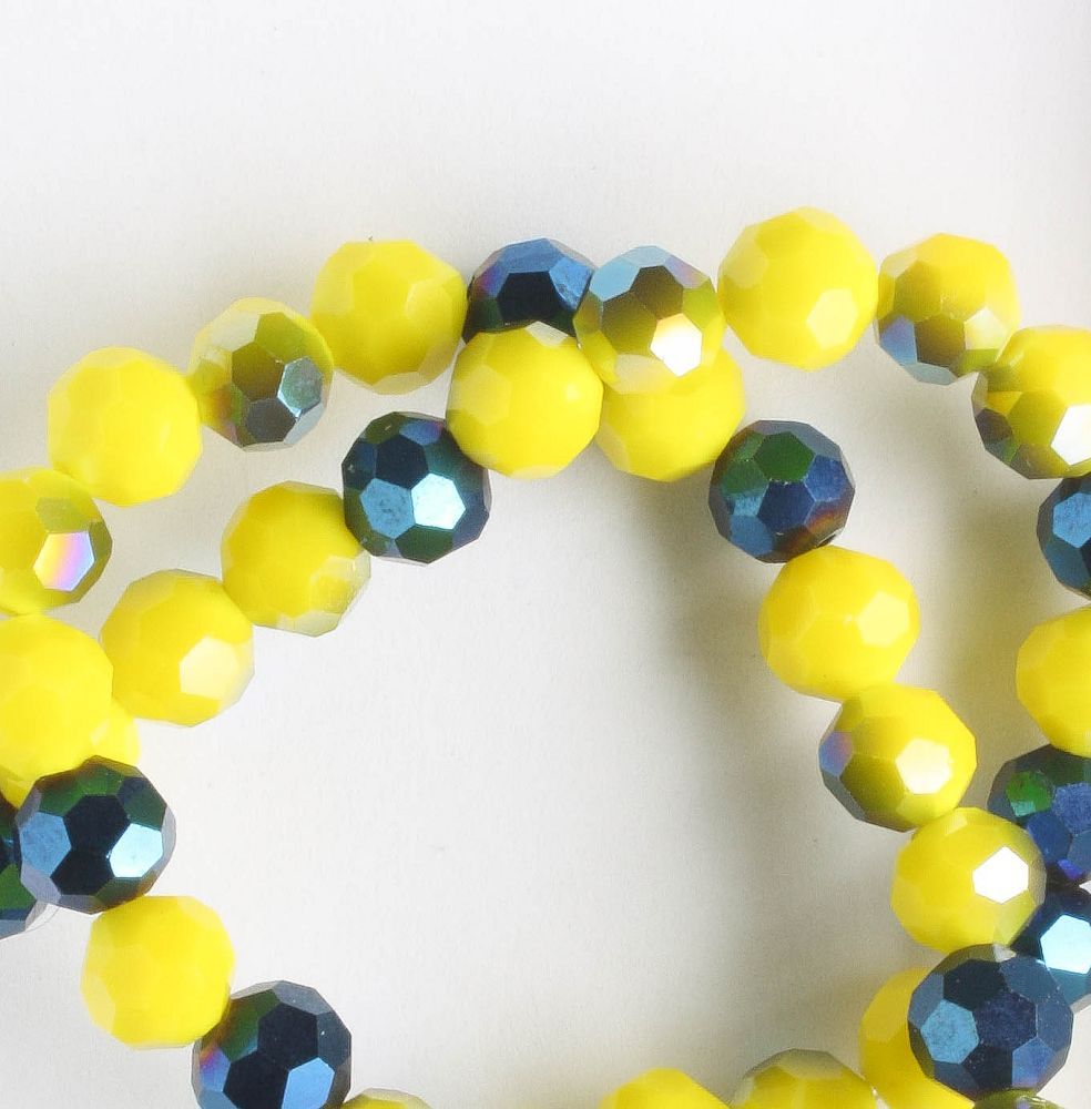 Chinese Crystal Rounds - 8" strand