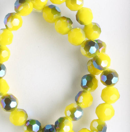 Chinese Crystal Rounds - 8" strand