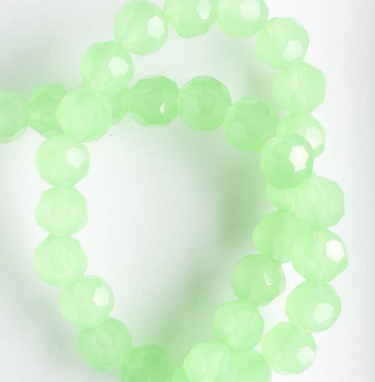 Chinese Crystal Rounds - 8" strand