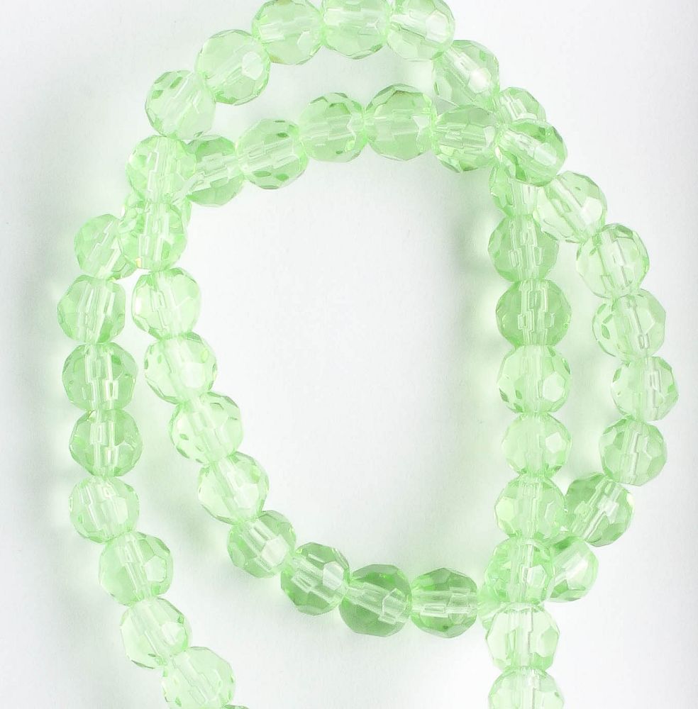 Chinese Crystal Rounds - 8" strand