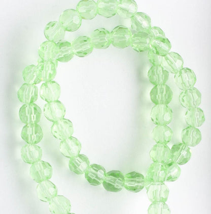 Chinese Crystal Rounds - 8" strand