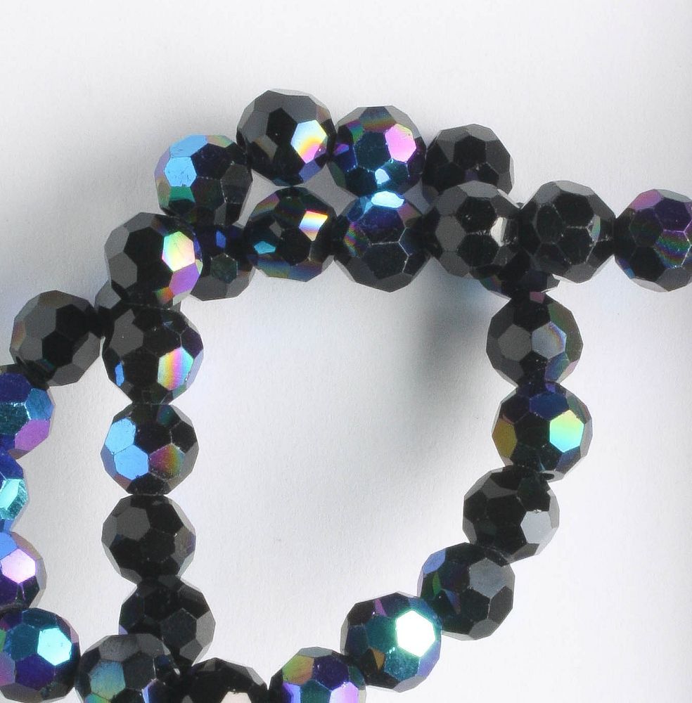 Chinese Crystal Rounds - 8" strand