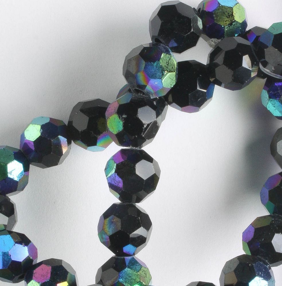 Chinese Crystal Rounds - 8" strand