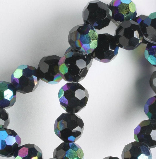 Chinese Crystal Rounds - 8" strand