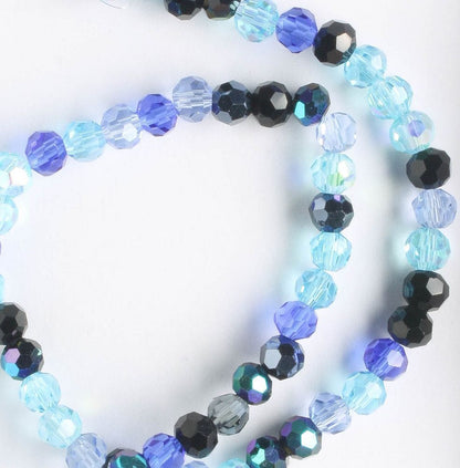 Chinese Crystal Rounds - 8" strand