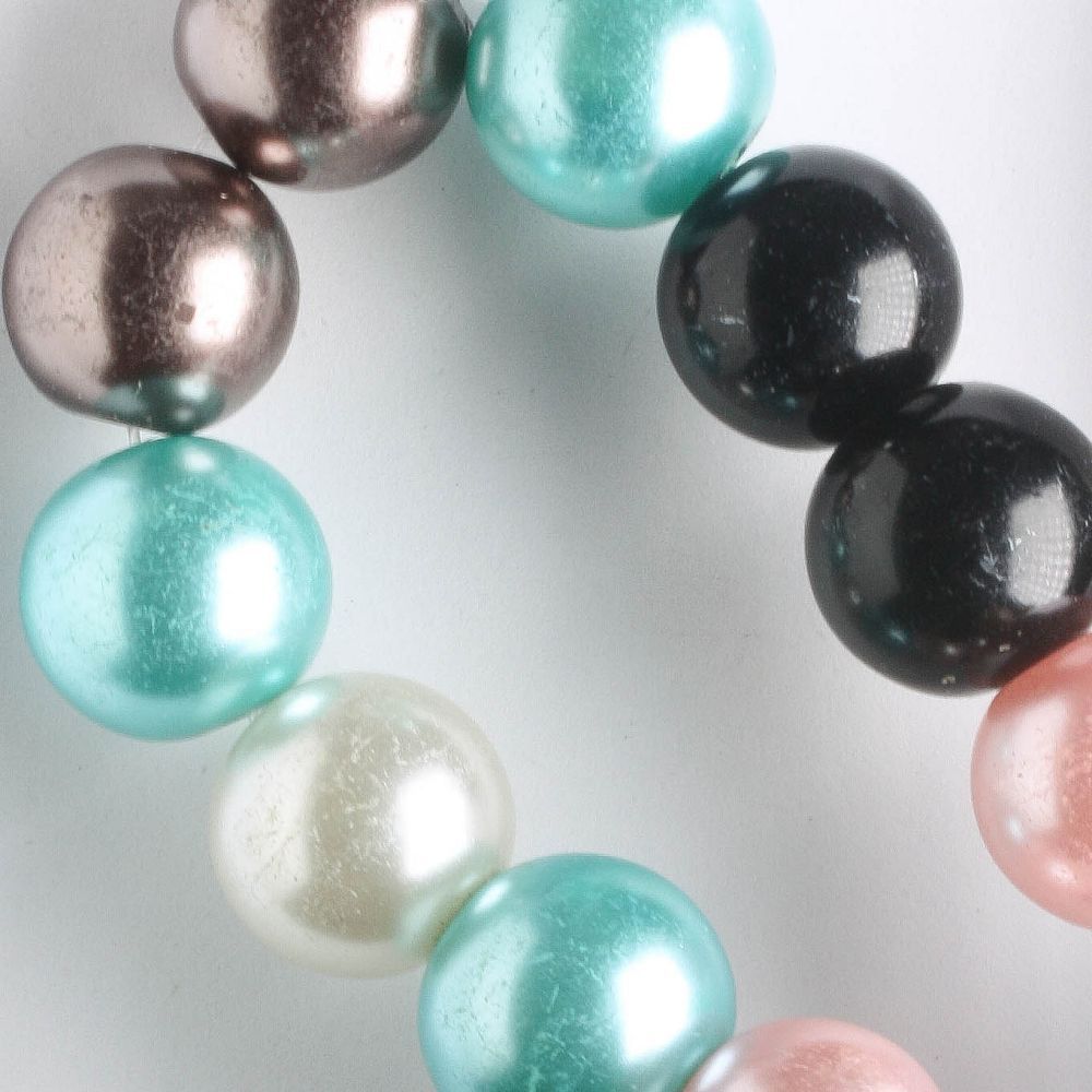 10mm Glass Pearls - 8" strand