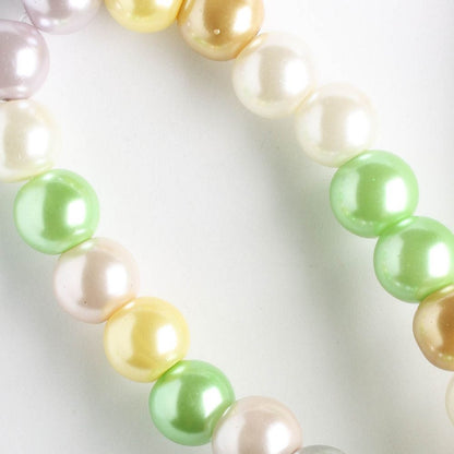 8mm Glass Pearls - 8" strand