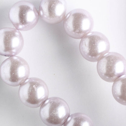 10mm Glass Pearls - 8" strand