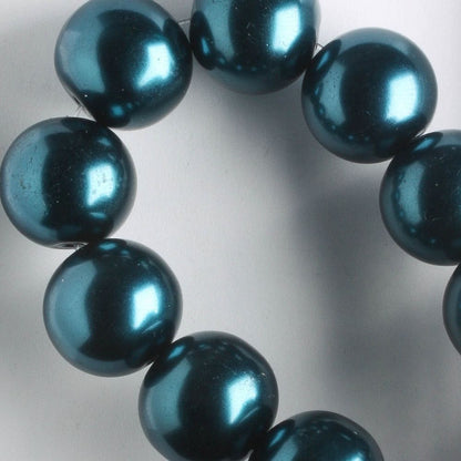 12mm Glass Pearls - 8" strand