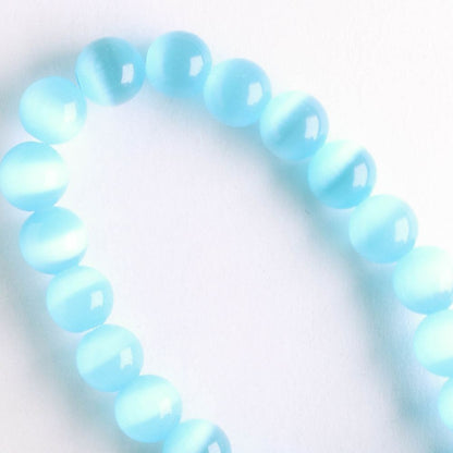 6mm Cat's Eye Glass - 8" strand
