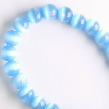 6mm Cat's Eye Glass - 8" strand