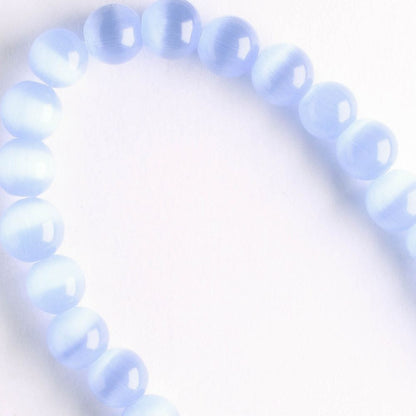 6mm Cat's Eye Glass - 8" strand