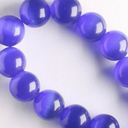 10mm Cat's Eye Glass - 8" strand