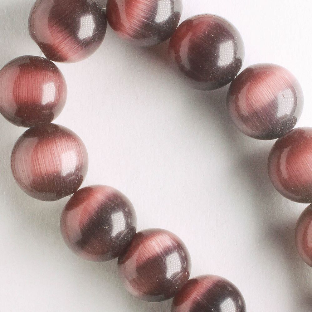 10mm Cat's Eye Glass - 8" strand