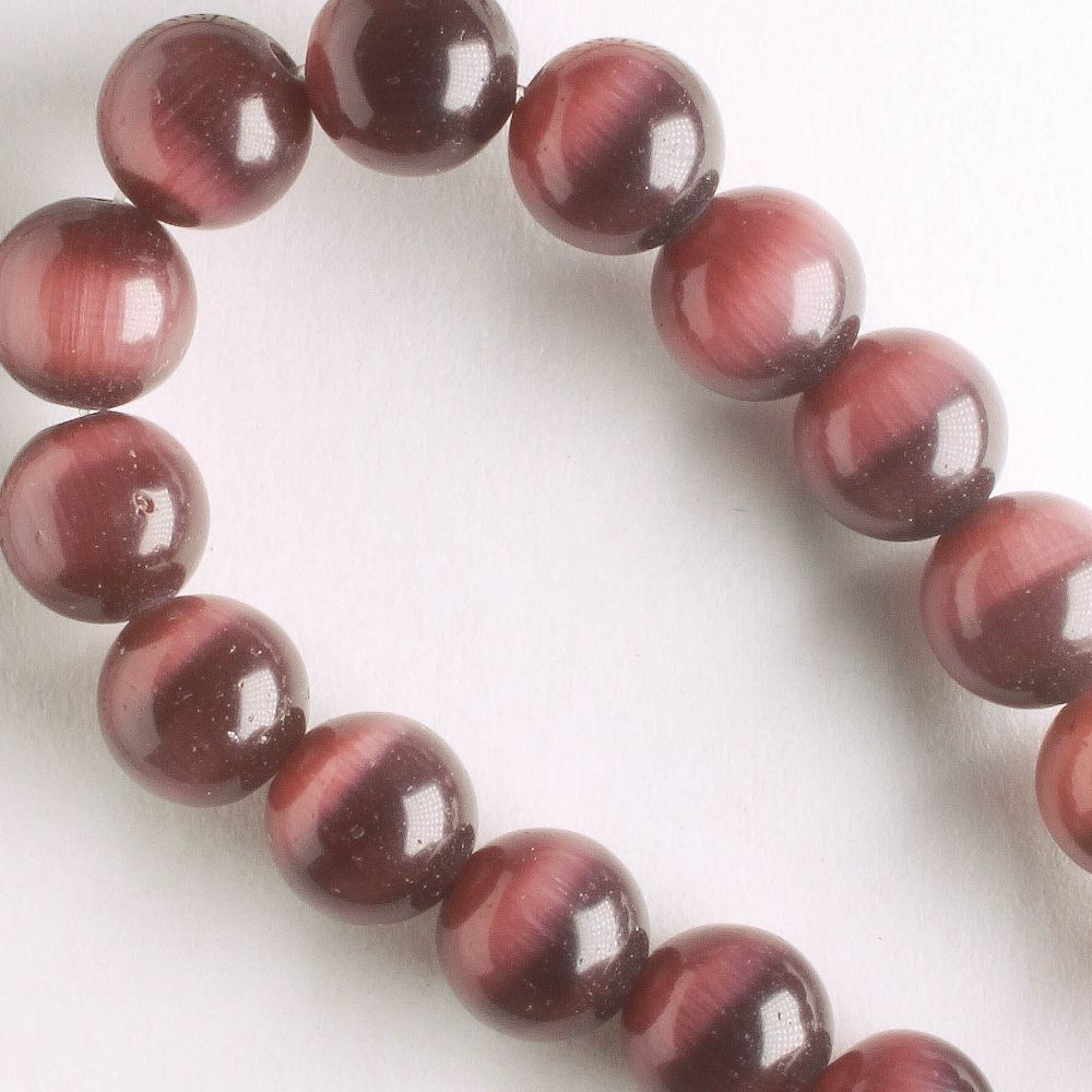 8mm Cat's Eye Glass - 8" strand