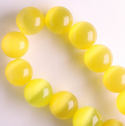 10mm Cat's Eye Glass - 8" strand