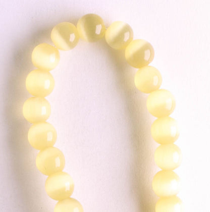 6mm Cat's Eye Glass - 8" strand