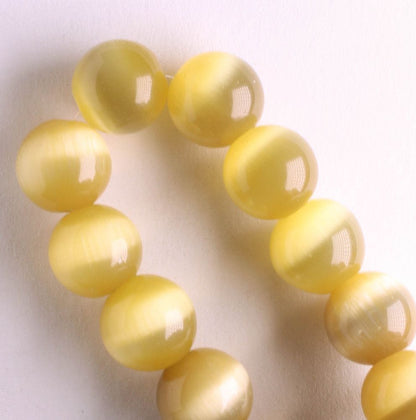 10mm Cat's Eye Glass - 8" strand