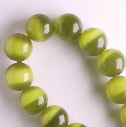 10mm Cat's Eye Glass - 8" strand