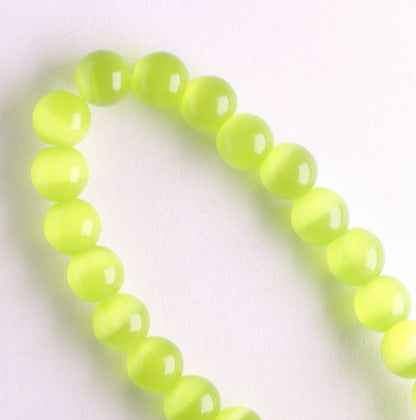 6mm Cat's Eye Glass - 8" strand