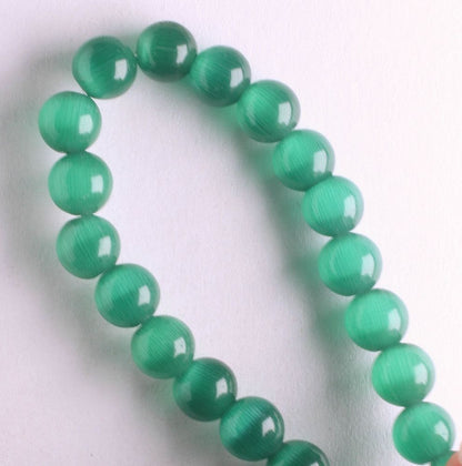 6mm Cat's Eye Glass - 8" strand