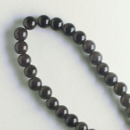 4mm Cat's Eye Glass - 8" strand
