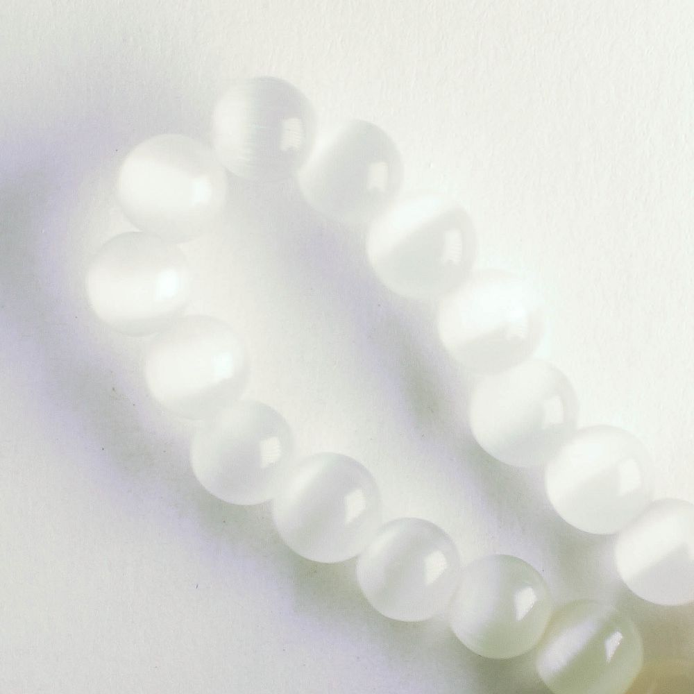 6mm Cat's Eye Glass - 8" strand