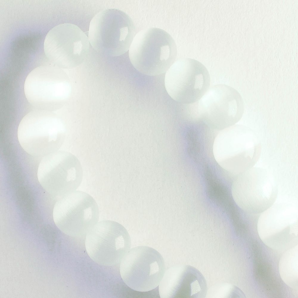 6mm Cat's Eye Glass - 8" strand