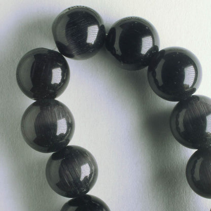 10mm Cat's Eye Glass - 8" strand