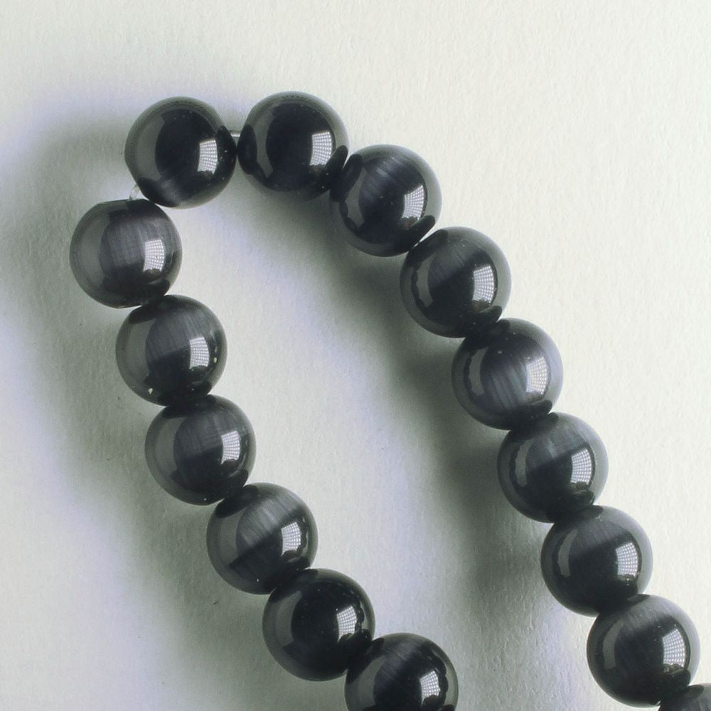 6mm Cat's Eye Glass - 8" strand