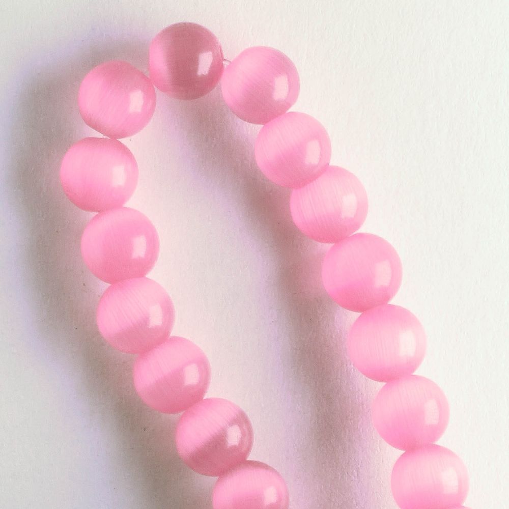 6mm Cat's Eye Glass - 8" strand