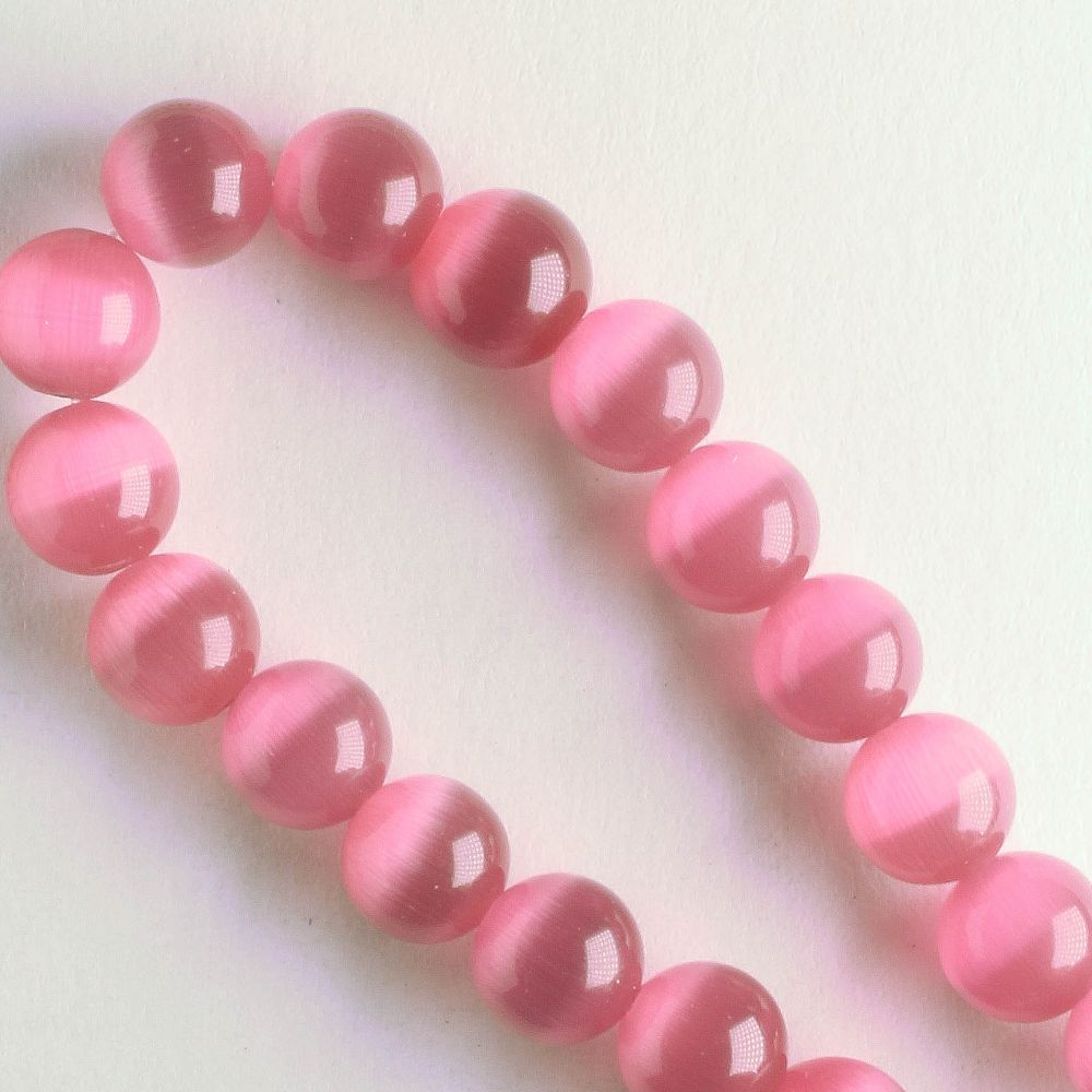 6mm Cat's Eye Glass - 8" strand