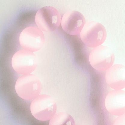 8mm Cat's Eye Glass - 8" strand