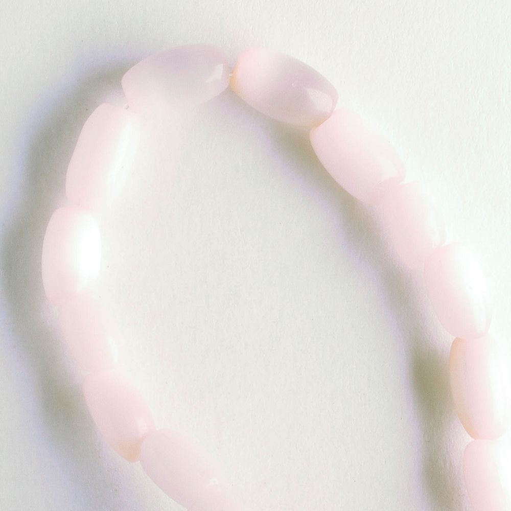 8mm x 4mm Cat's Eye Glass - 8" strand