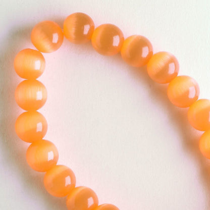 6mm Cat's Eye Glass - 8" strand