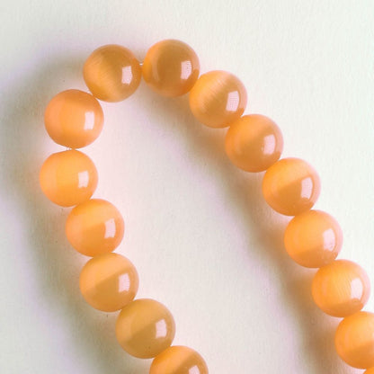 6mm Cat's Eye Glass - 8" strand